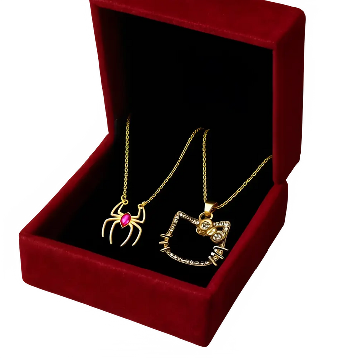 Colar Spider&Hello Kitty