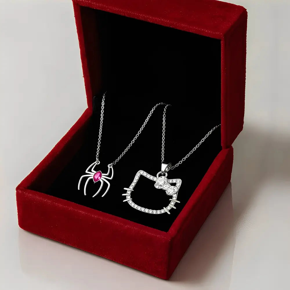Colar Spider&Hello Kitty