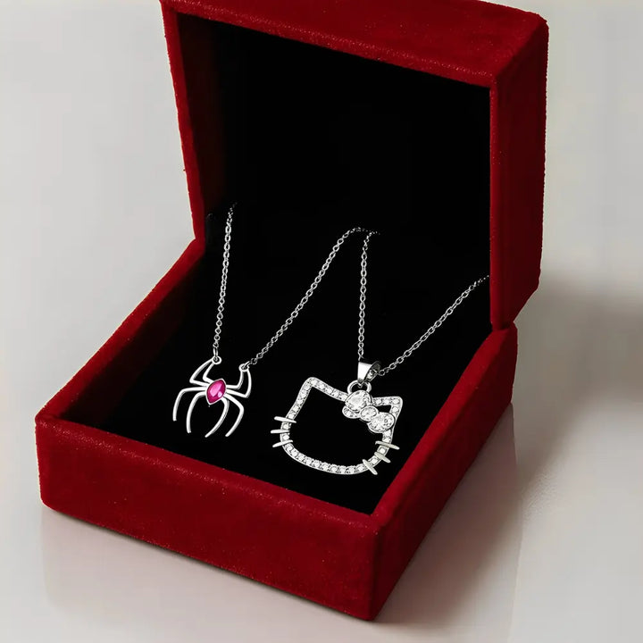 Colar Spider&Hello Kitty