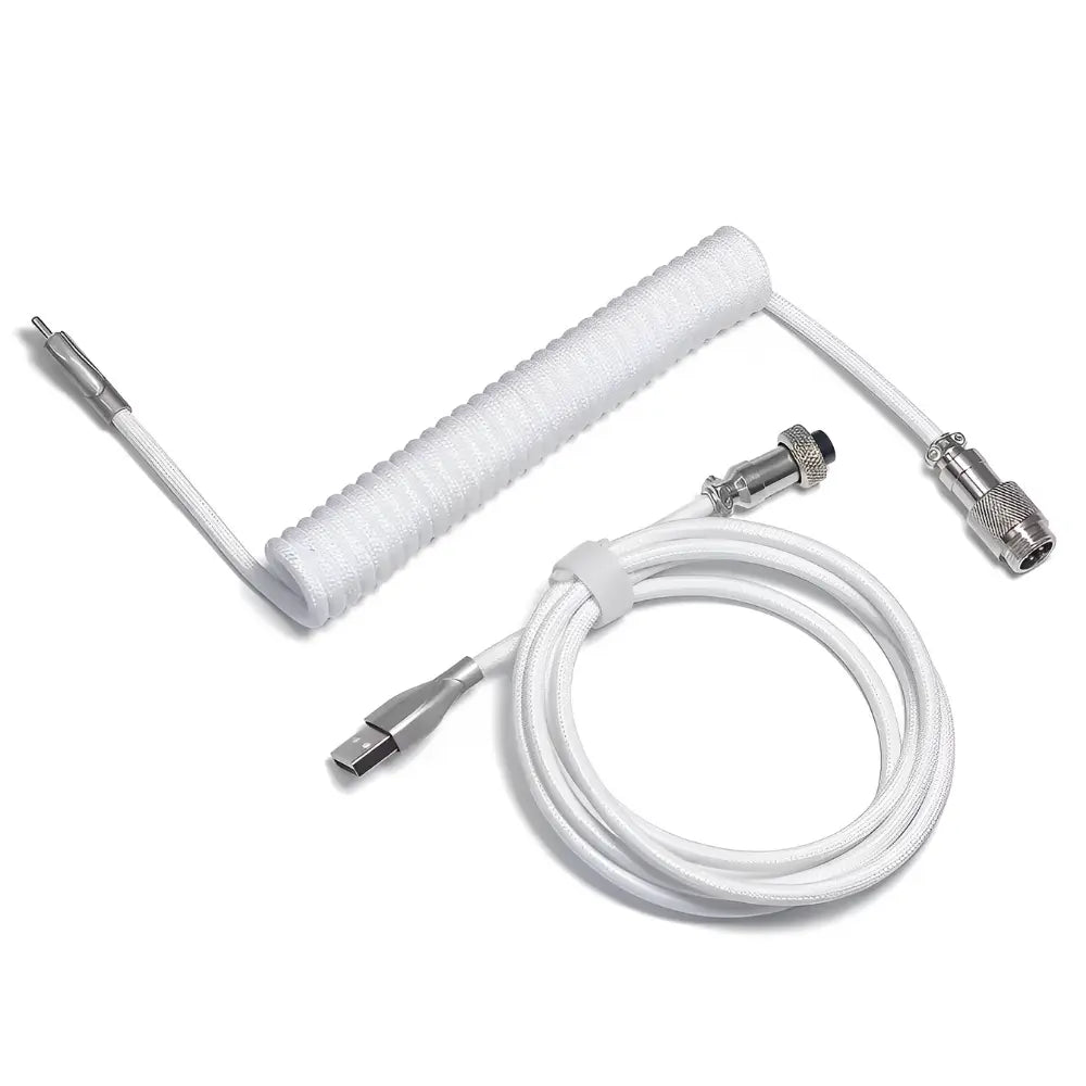 Cabo em Espiral para Teclado USB-C para USB-A