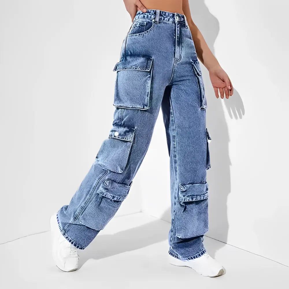 Calça Jeans Cargo