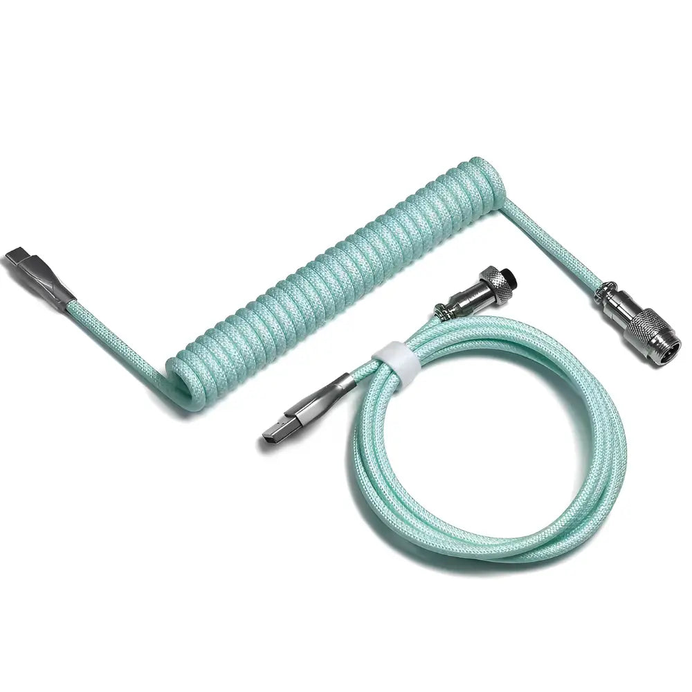 Cabo em Espiral para Teclado USB-C para USB-A