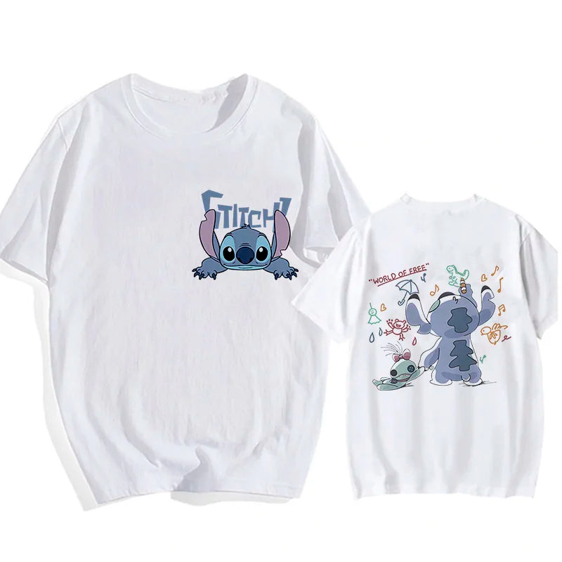 Camisetas do Stitch e Rosa