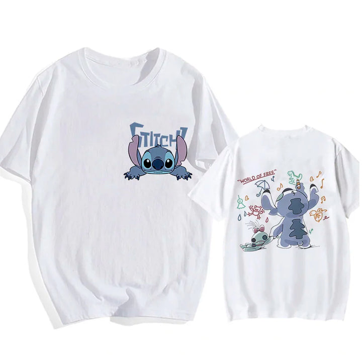 Camisetas do Stitch e Rosa
