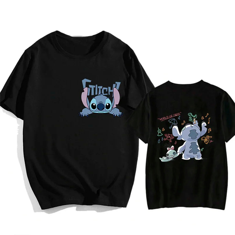 Camisetas do Stitch e Rosa
