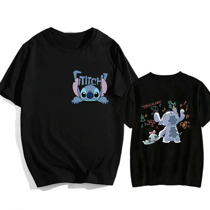 Camisetas do Stitch e Rosa