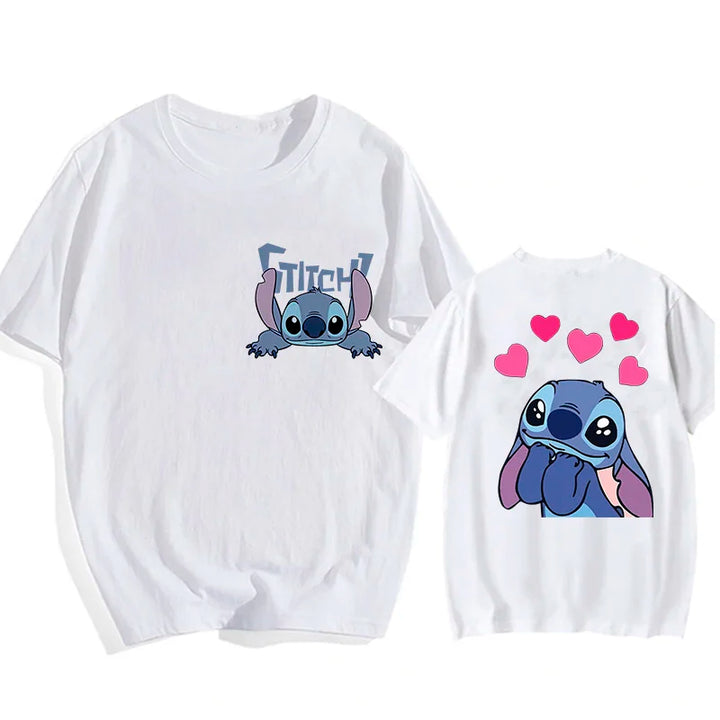 Camisetas do Stitch e Rosa