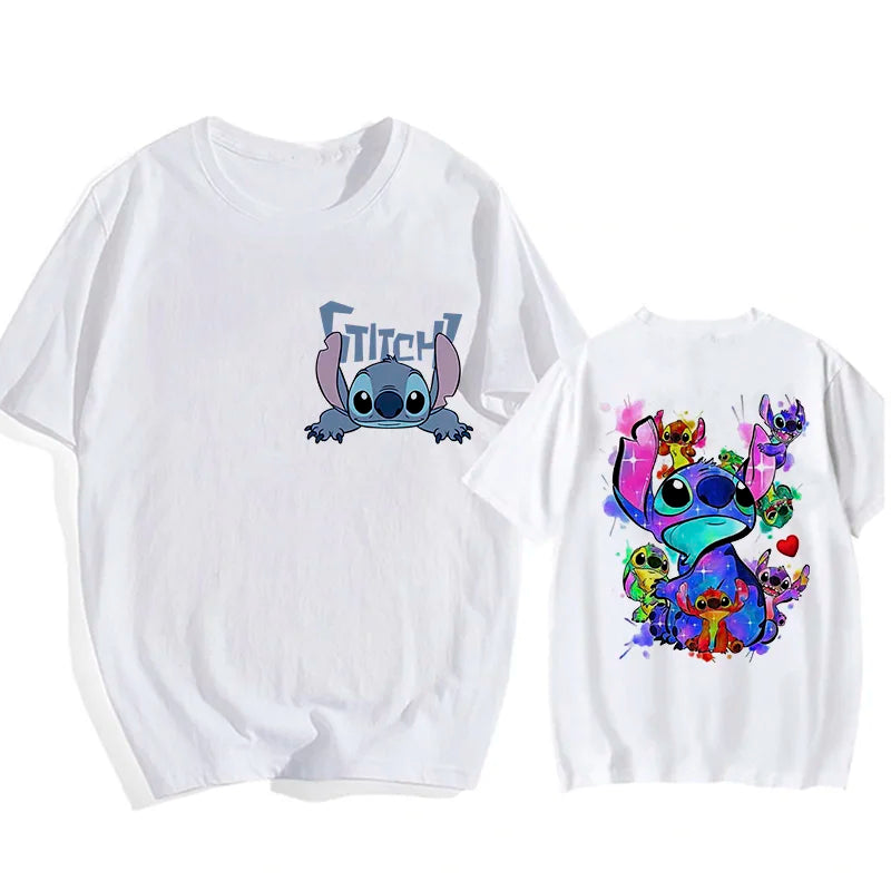 Camisetas do Stitch e Rosa