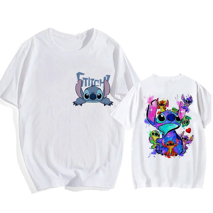 Camisetas do Stitch e Rosa