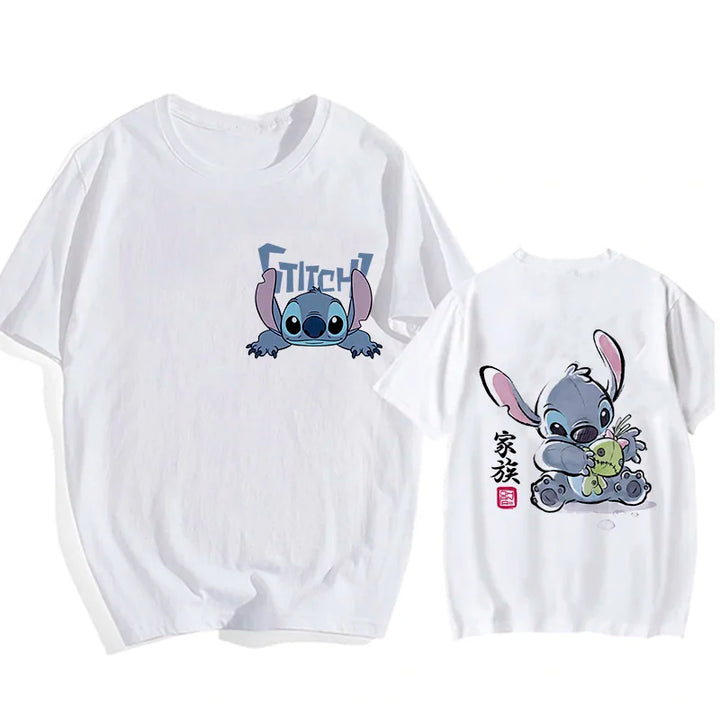 Camisetas do Stitch e Rosa