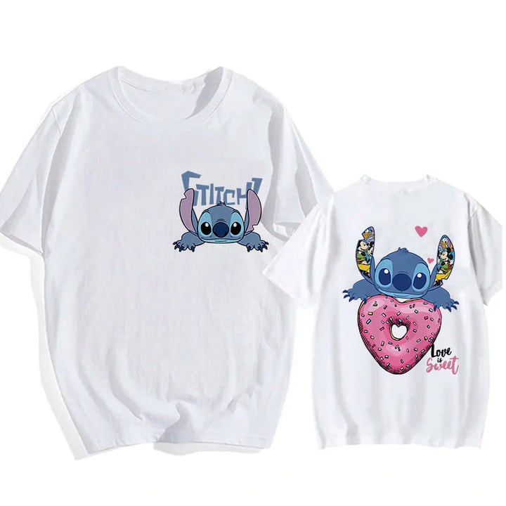 Camisetas do Stitch e Rosa