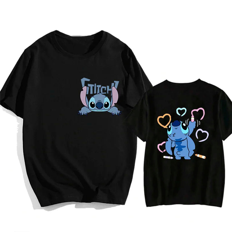 Camisetas do Stitch e Rosa
