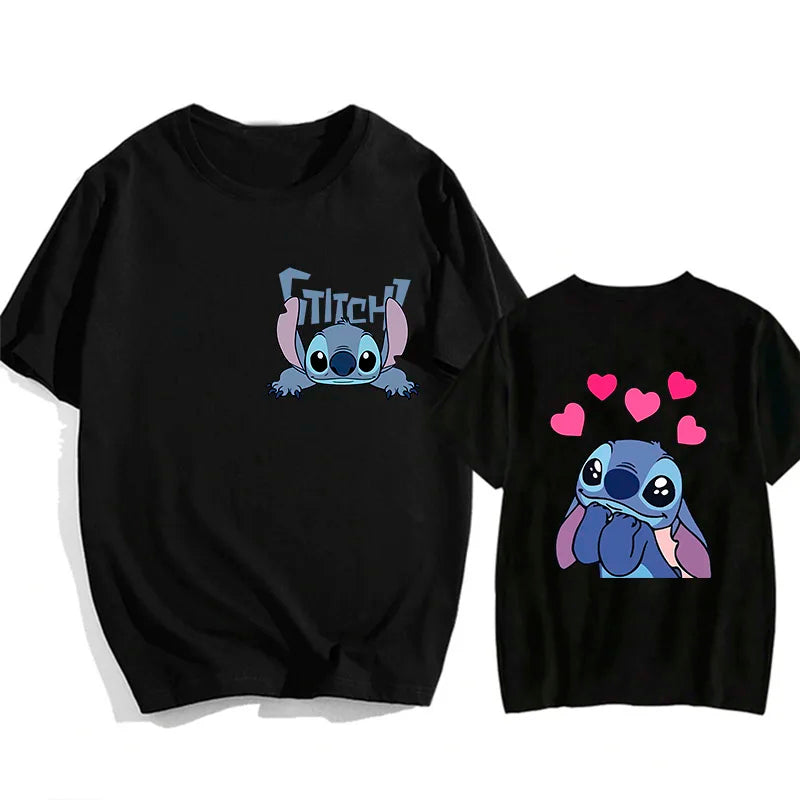 Camisetas do Stitch e Rosa