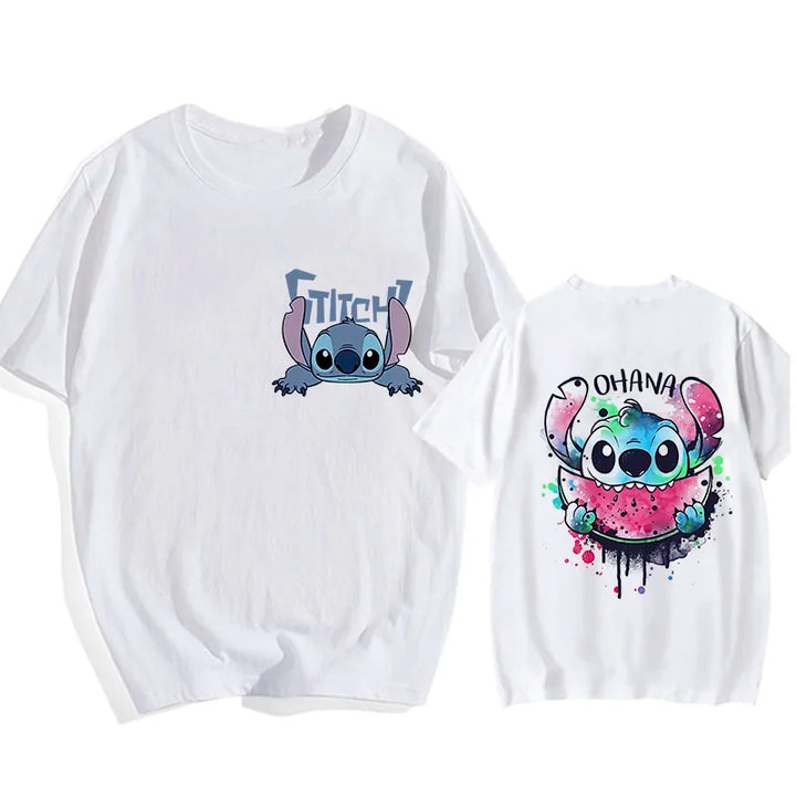 Camisetas do Stitch e Rosa