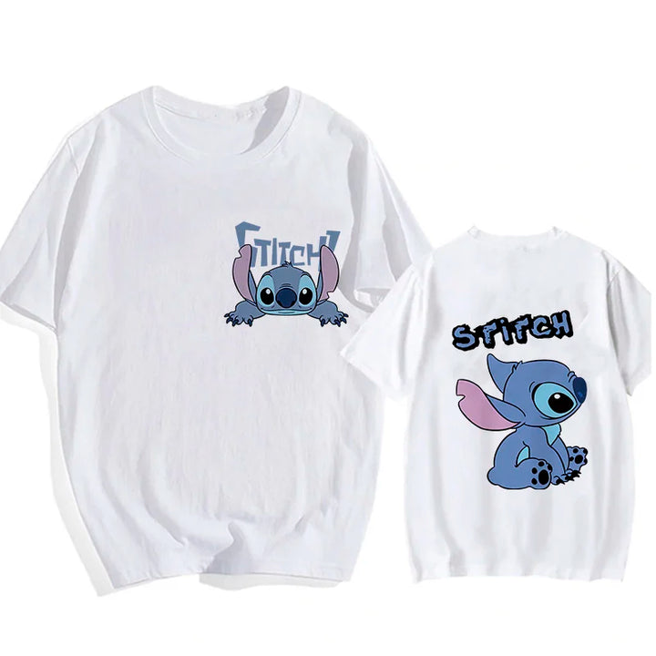 Camisetas do Stitch e Rosa