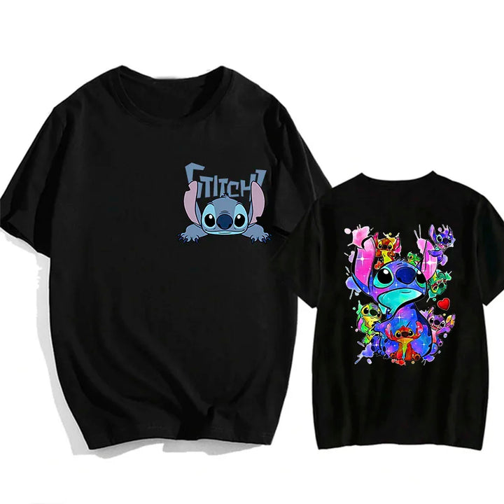 Camisetas do Stitch e Rosa