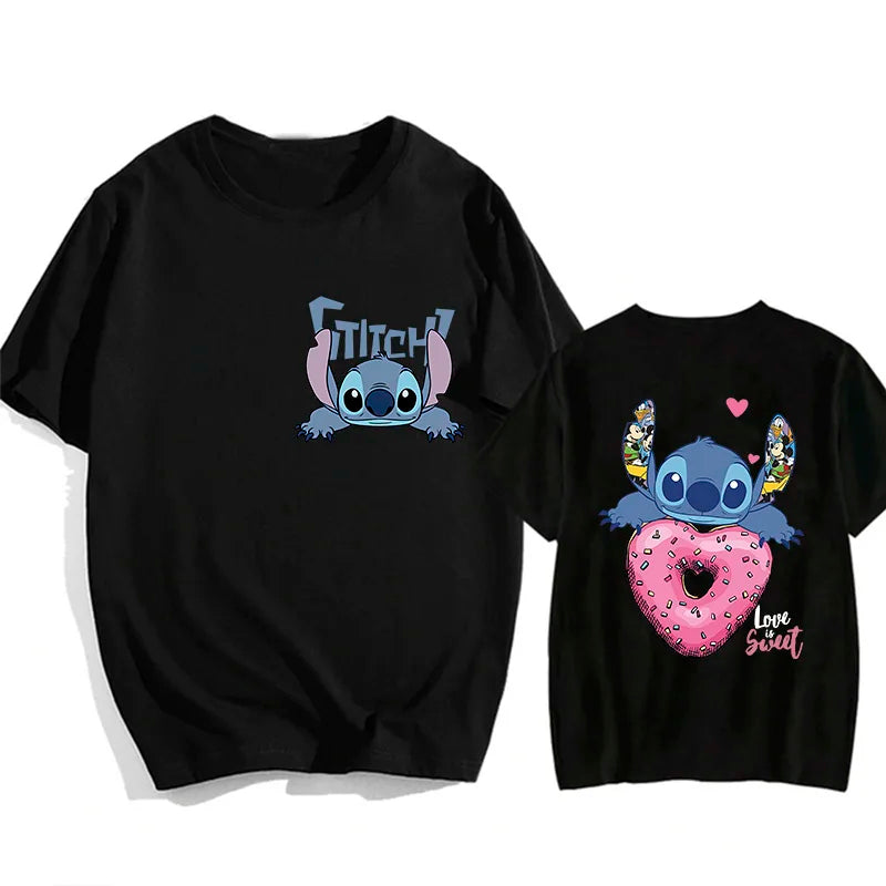 Camisetas do Stitch e Rosa
