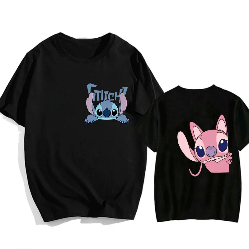 Camisetas do Stitch e Rosa
