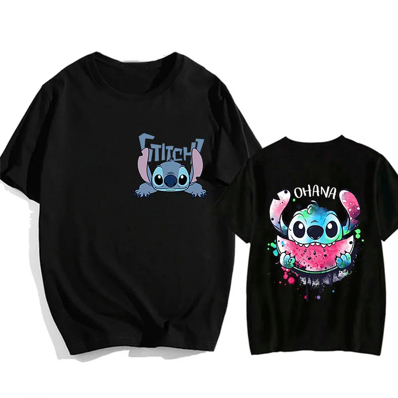Camisetas do Stitch e Rosa