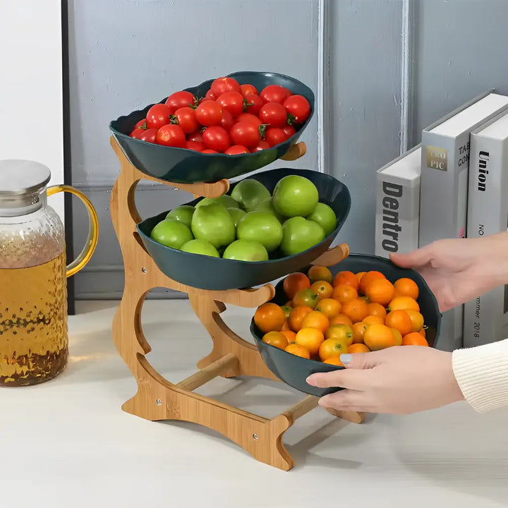 Fruteira com 3 camadas