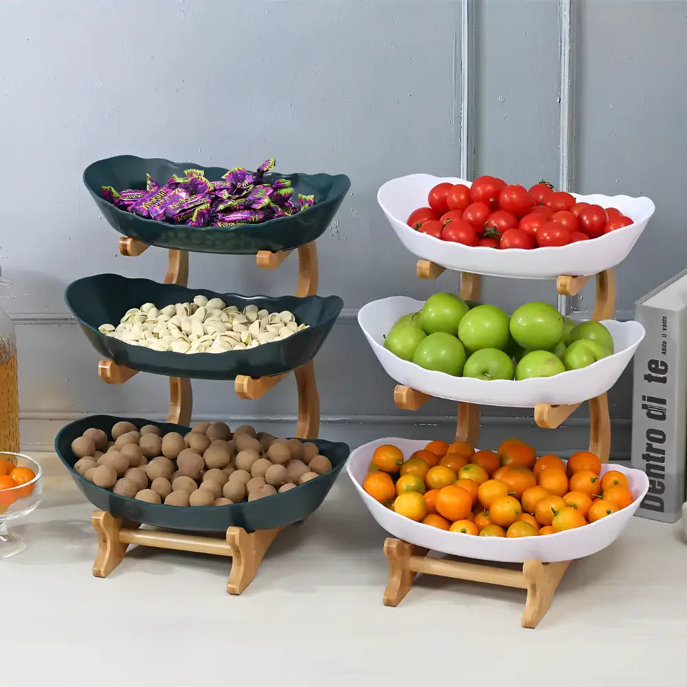 Fruteira com 3 camadas