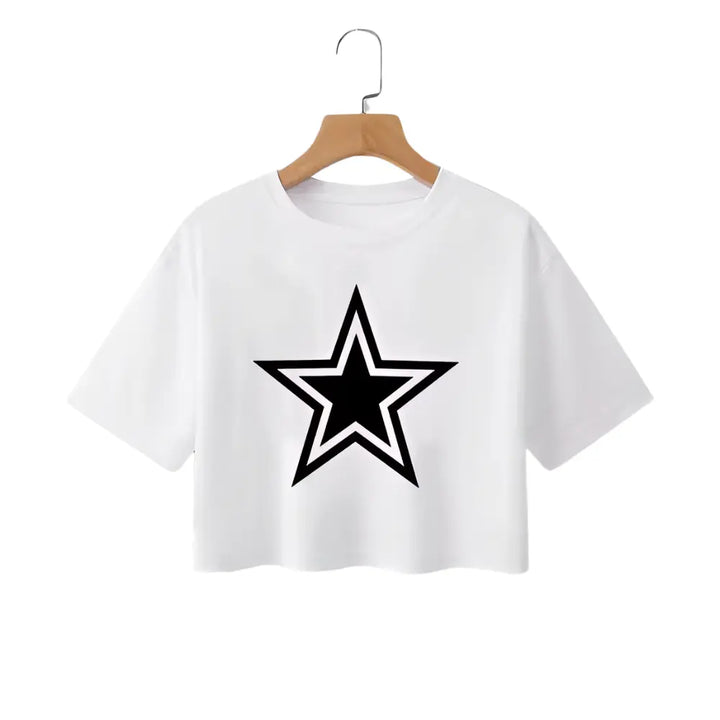 Camiseta Estrela Recortada Y2K