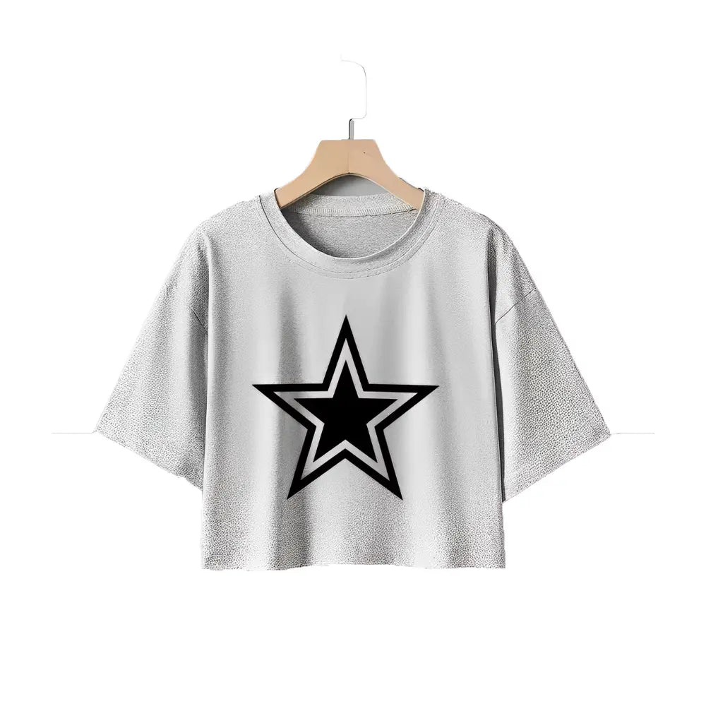 Camiseta Estrela Recortada Y2K