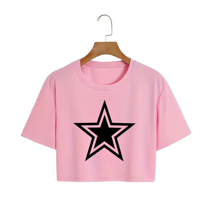 Camiseta Estrela Recortada Y2K