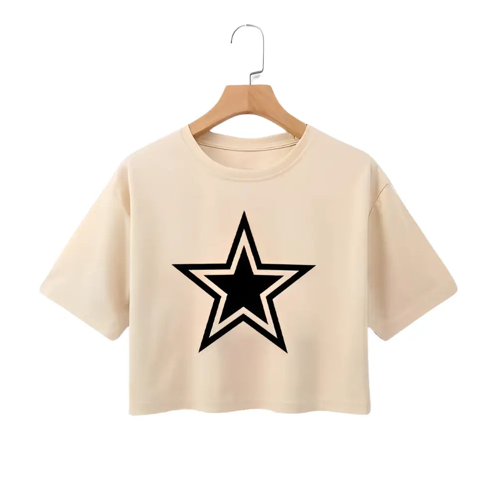 Camiseta Estrela Recortada Y2K